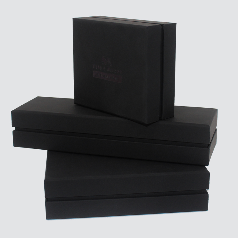 Kundenspezifische Klassische Black Box Schmuck Halskette Zubehör Geschenkbox